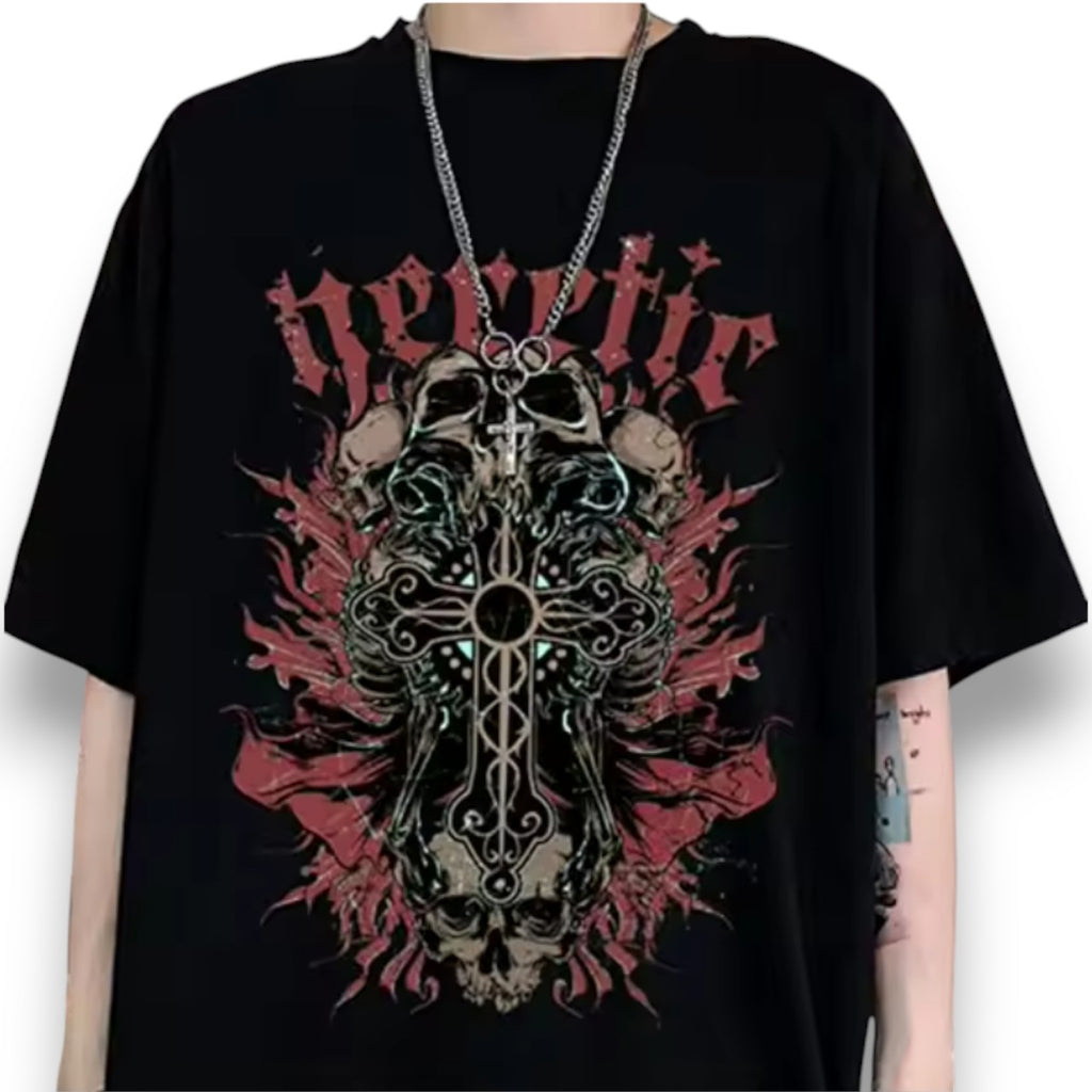 BOXY GOTHIC TEE (BLACK)