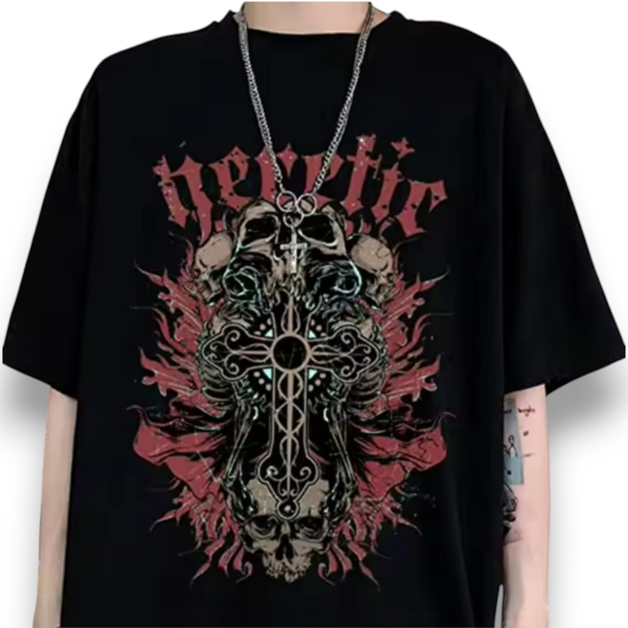 BOXY GOTHIC TEE (BLACK)