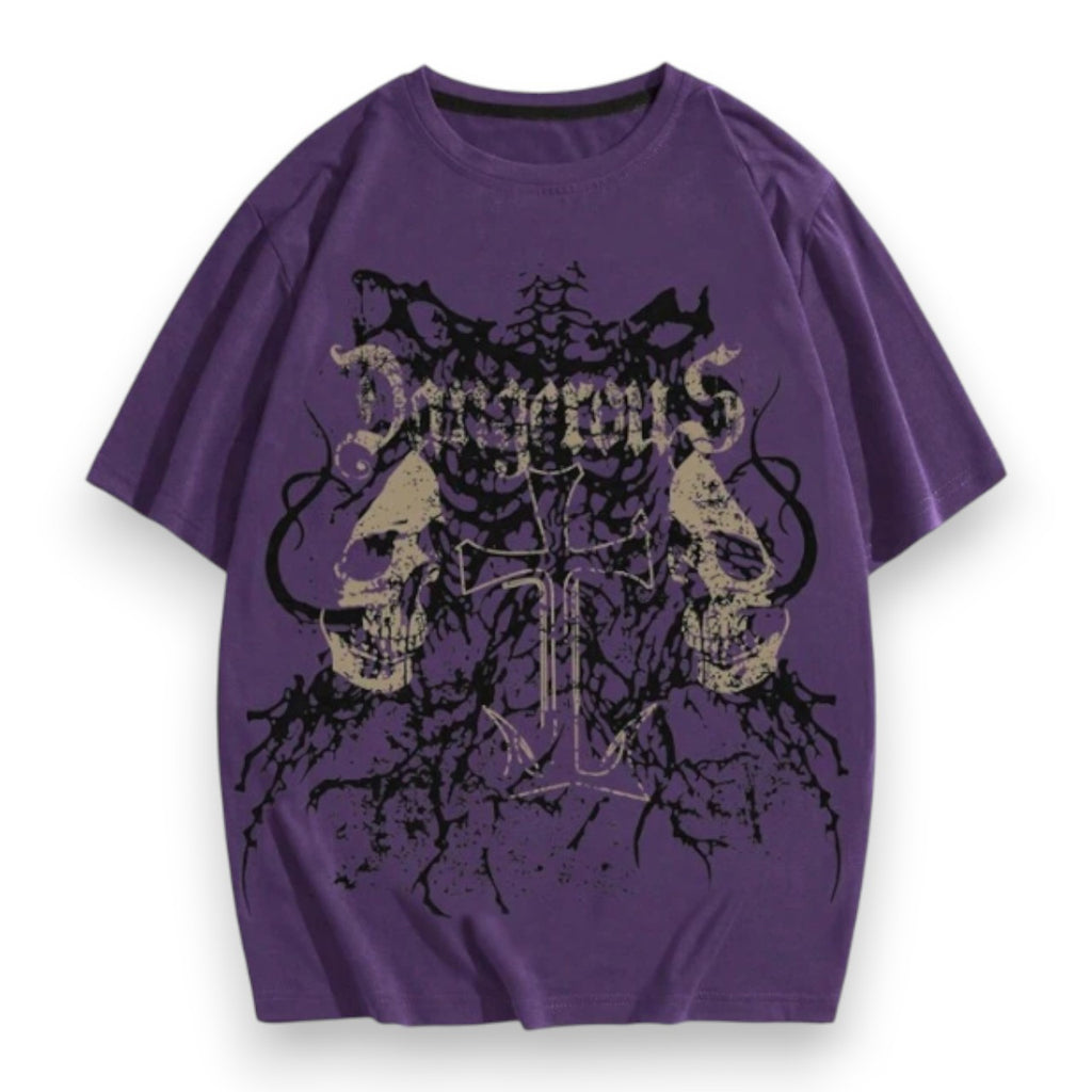 BOXY GOTHIC TEE (PURPLE)